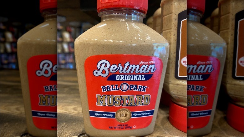 Bottle of Bertman original Ball Park mustard