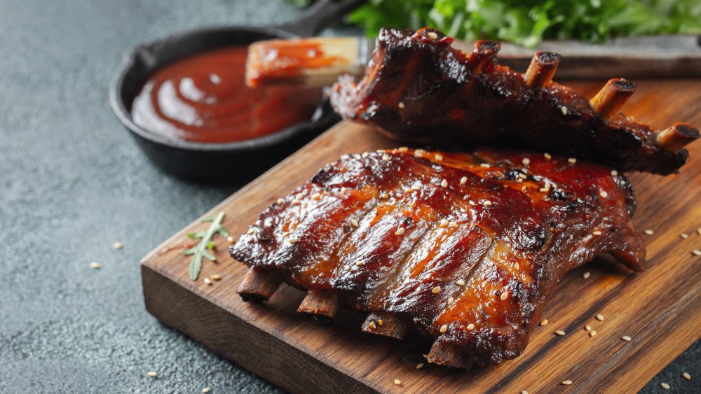 ribs, barbecue sauce, BBQ