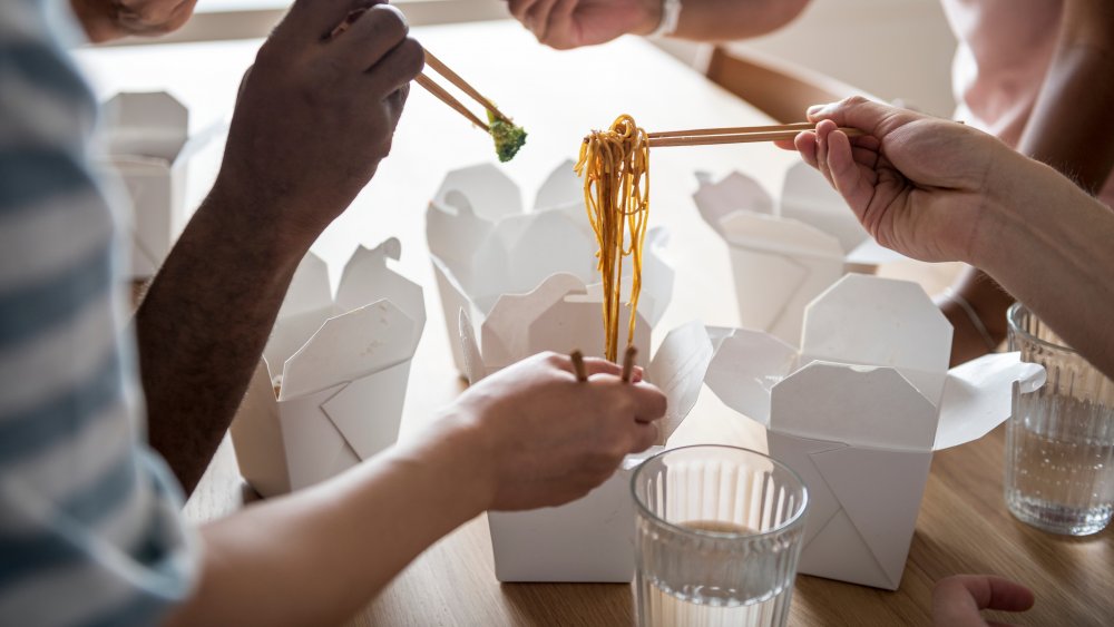 Chinese takeout boxes