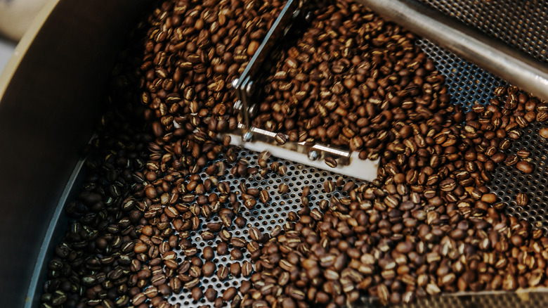 coffee beans roasting