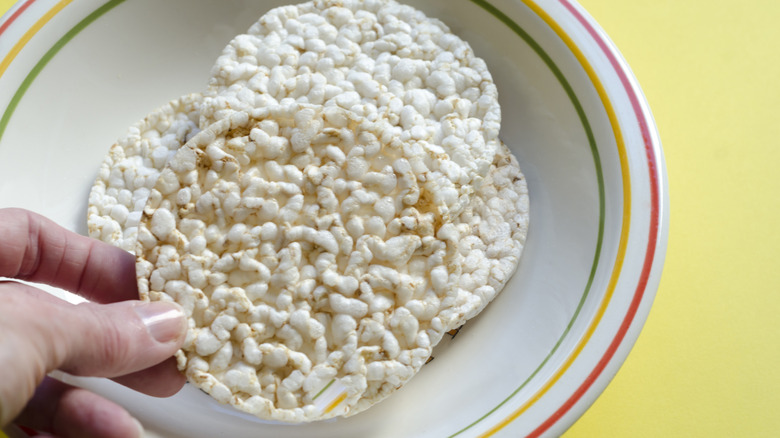 Rice cakes on a plate