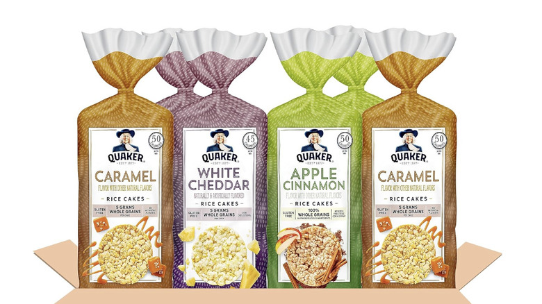 Different flavors of rice cakes