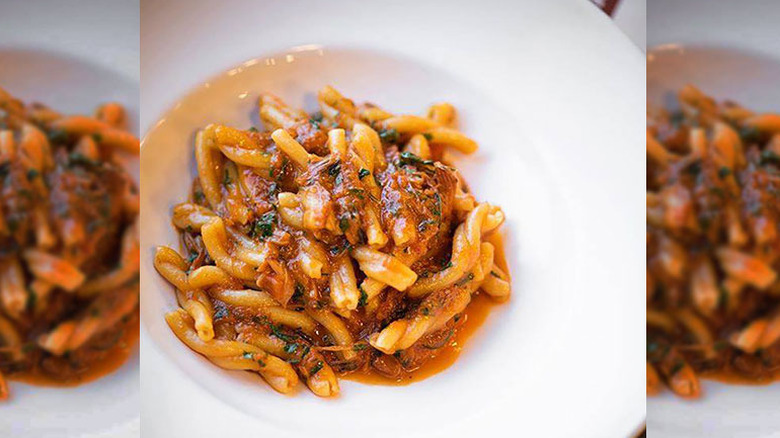 pasta plate from Osteria