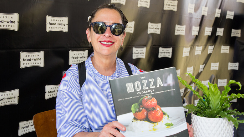 Nancy Silverton poses with her book