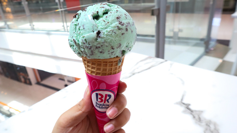 Baskin-Robbins ice cream cone