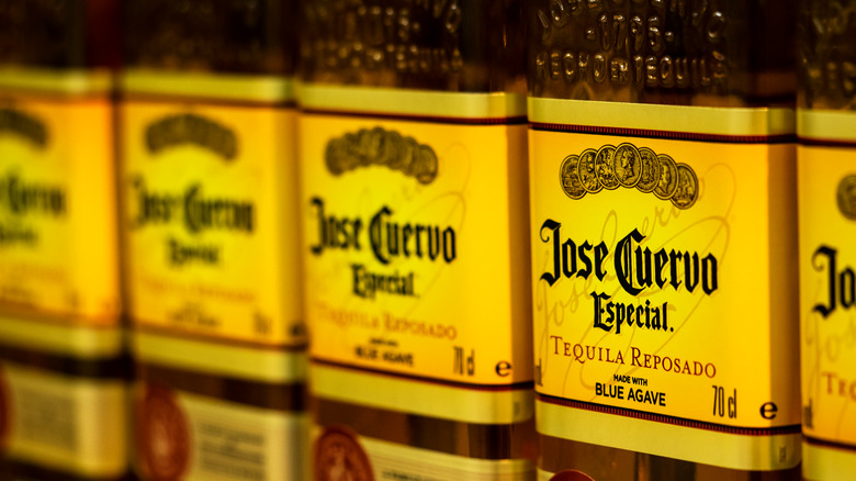 Bottles of Jose Cuervo