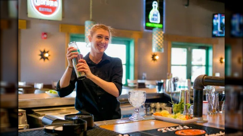 On the Border bartender with shaker