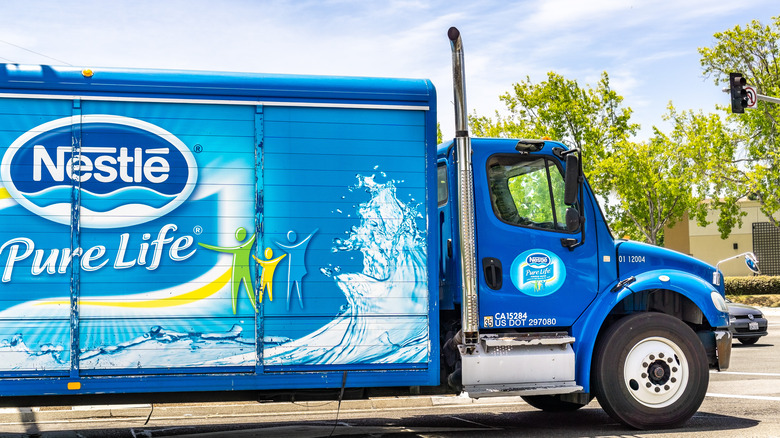 Nestle Pure Life water truck 