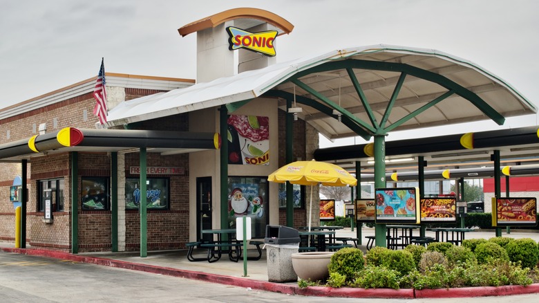 Sonic drive-in patio