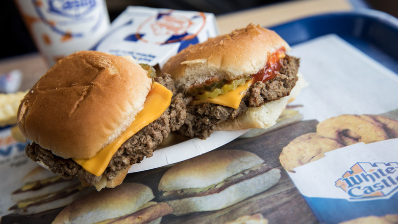 white castle two cheeseburgers