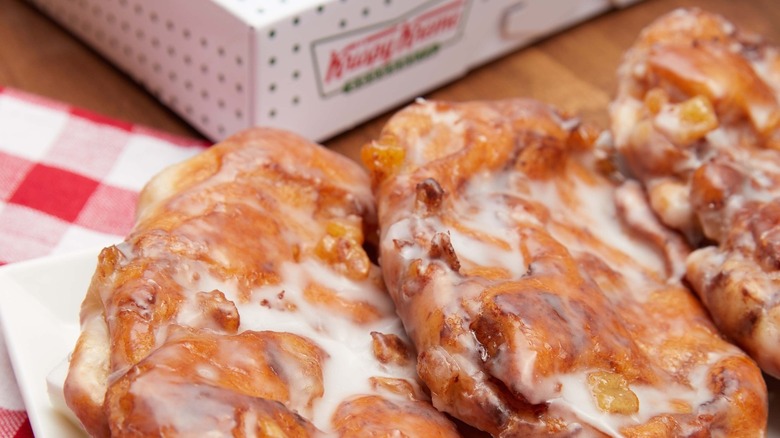 Krispy Kreme apple fritter doughnuts 