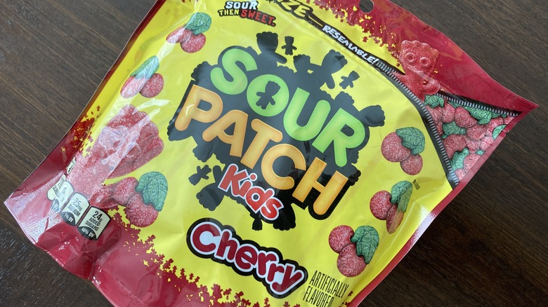 bag of Sour Patch Kids Cherry candy