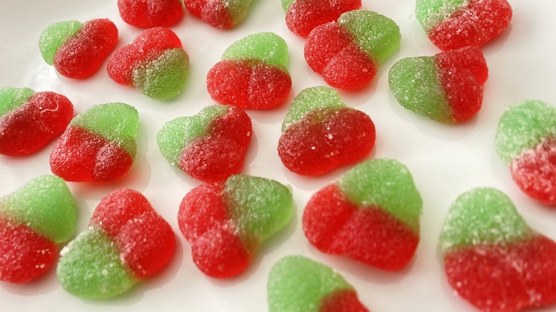 close up of Sour Patch Kid Cherry