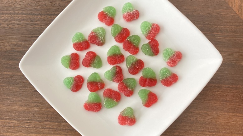 Sour Patch Kids Cherry on plate