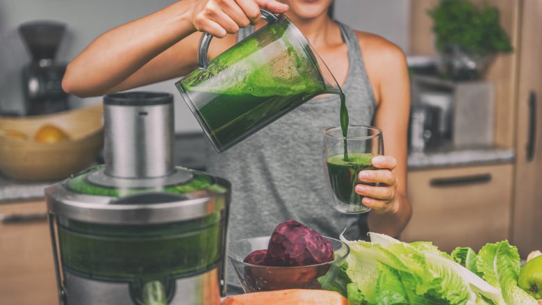 Woman juicing 