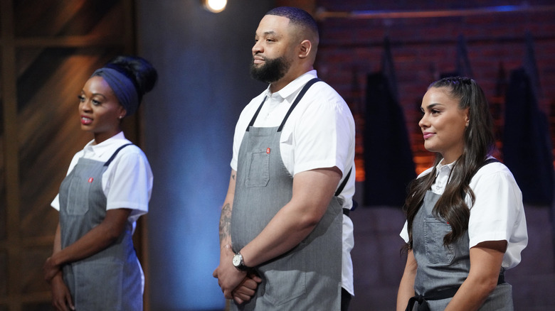 The three final contestants of Next Level Chef standing