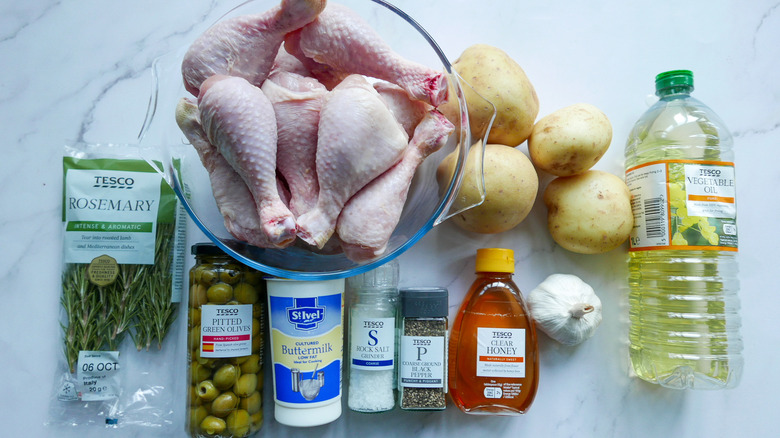 ingredients for buttermilk chicken