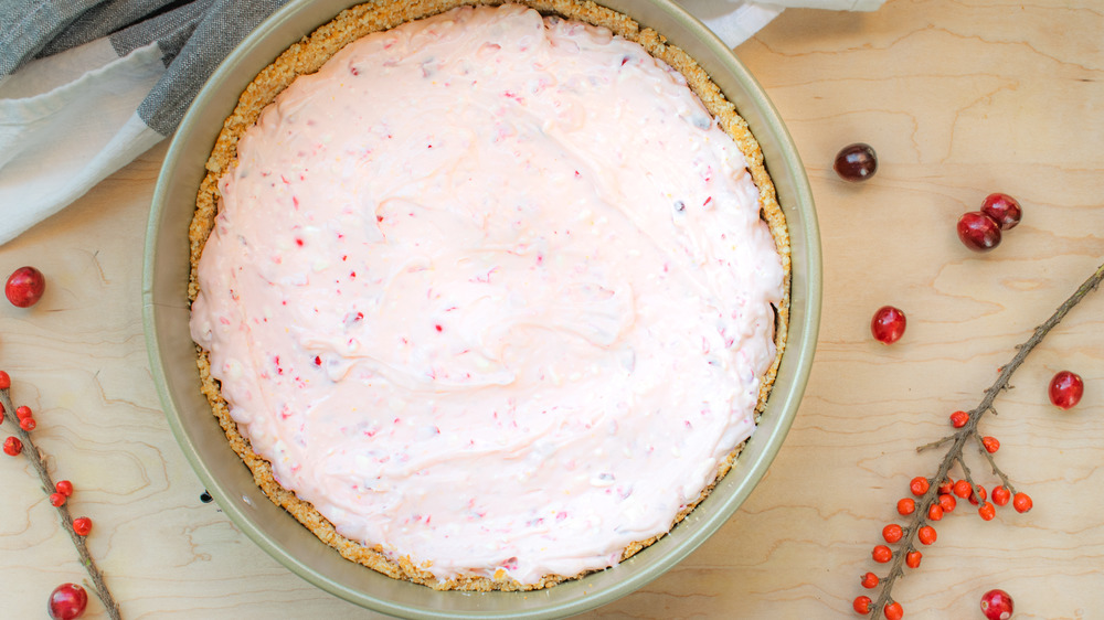 no-bake cranberry orange cheesecake filling