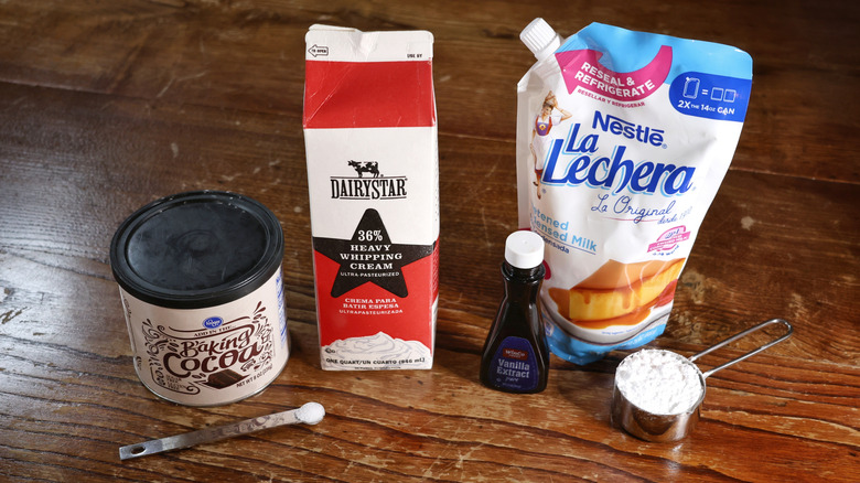 no churn chocolate soft serve ingredients