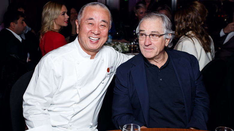 Nobu with Robert DeNiro at restaurant opening