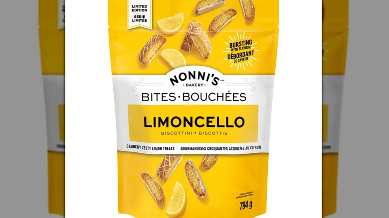 Nonni's Limoncello Biscottini Bites bag