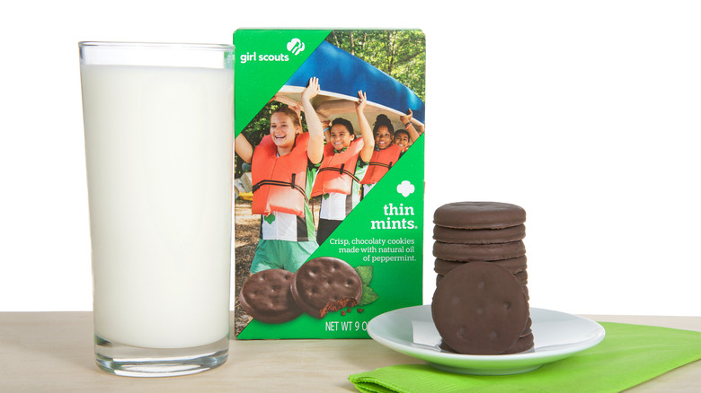 Girl Scout cookies Thin Mints