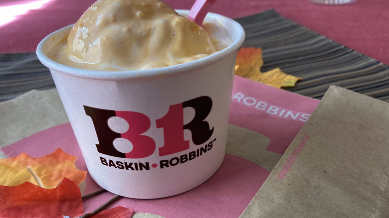 cup of Baskin-Robbins ice cream