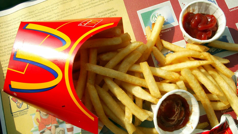 McDonald's fries with ketchup