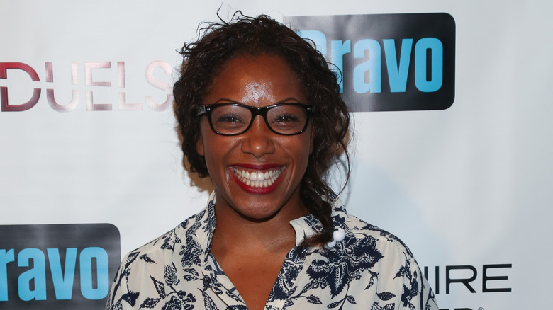 Nyesha Arrington wears glasses 