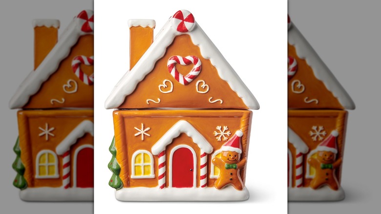 gingerbread house cookie jar