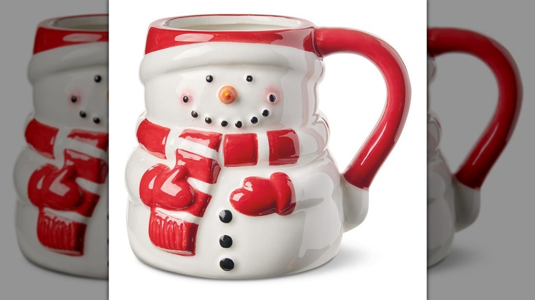 snowman coffee mug