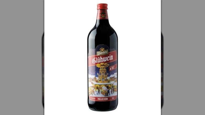 bottle of mulled wine