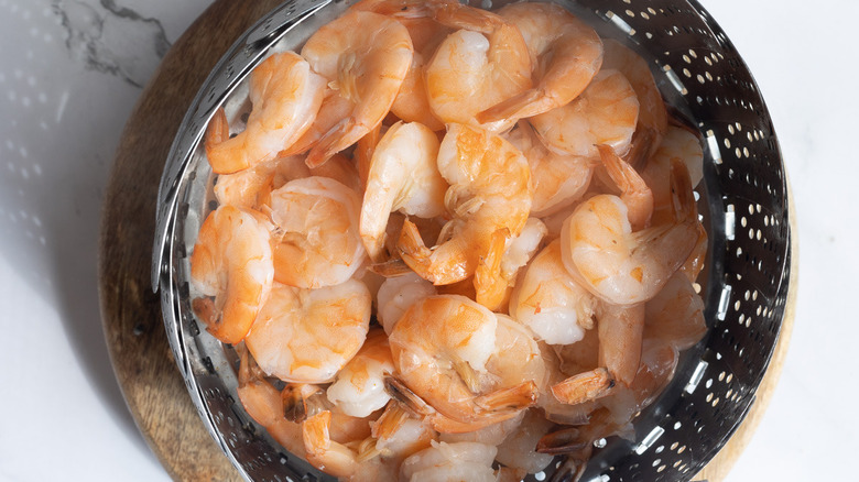 shrimp in steamer