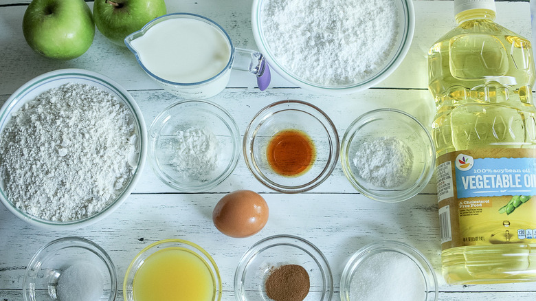 ingredients for apple fritters