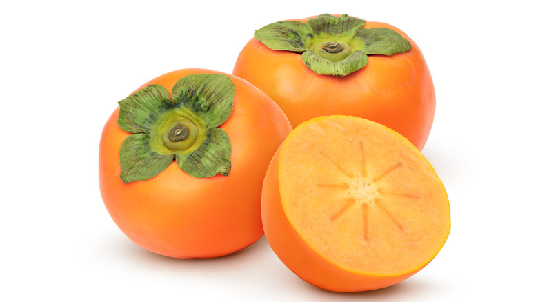 sliced persimmon 