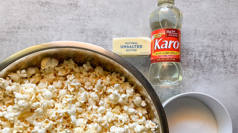 ingredients for old fashioned popcorn balls