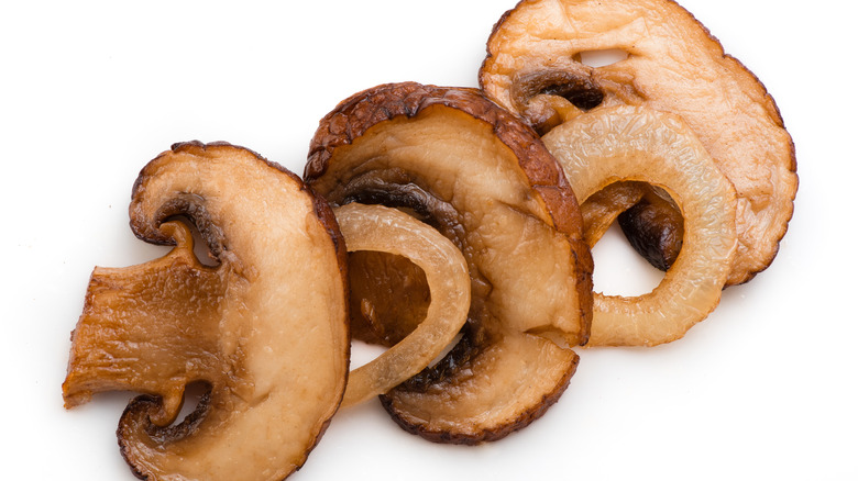 sliced mushrooms and onions