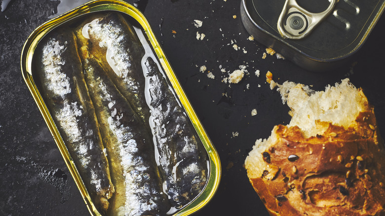 tinned fish with crusty bread