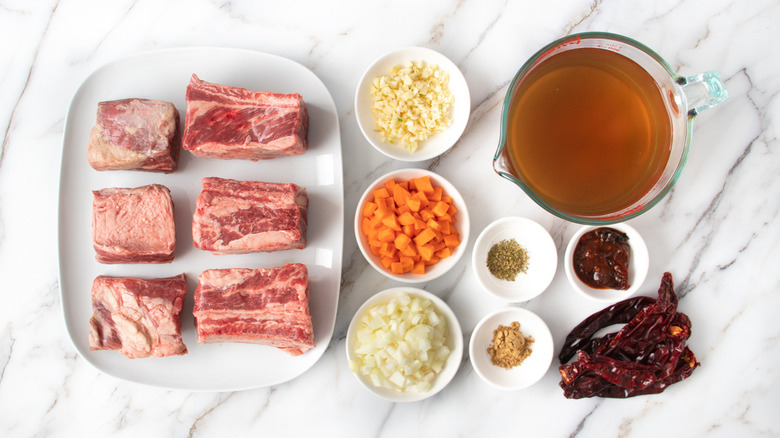 ingredients for beef birria