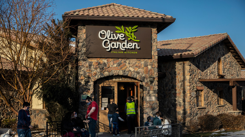 Outside Olive Garden