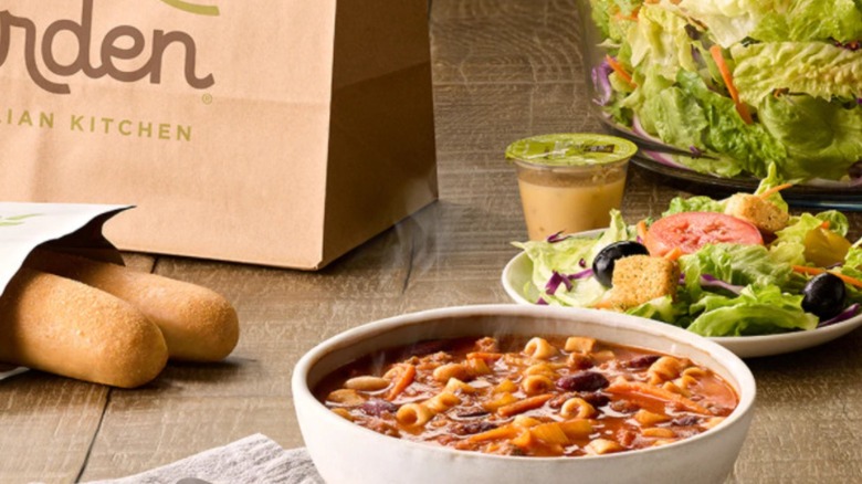 Olive Garden's soup, salad, breadsticks