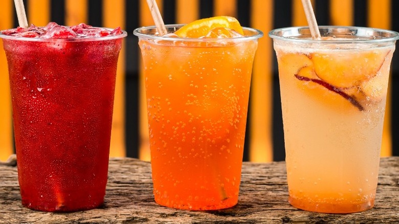 three Italian sodas