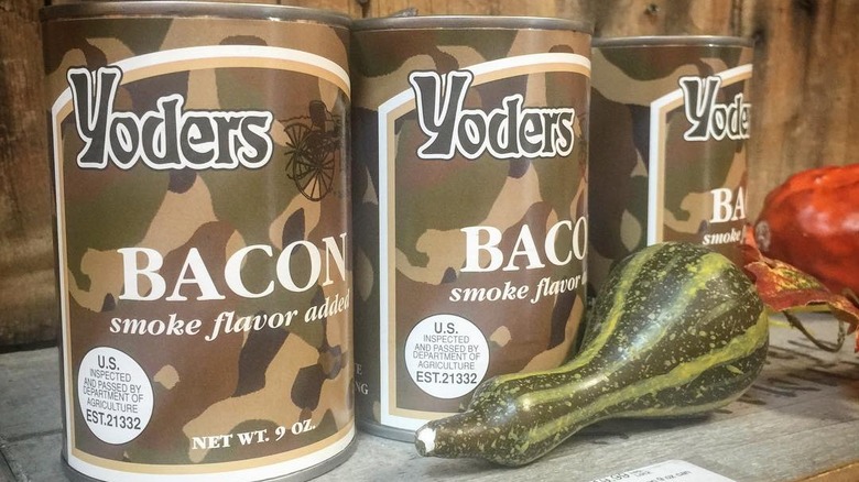 Yoder's canned bacon