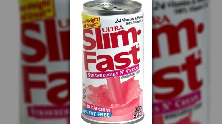 Strawberry SlimFast in a can