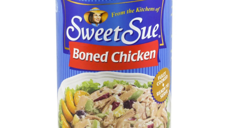 Canned chicken