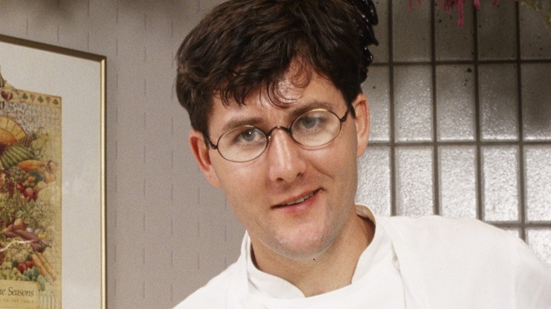 Charlie Trotter smirking