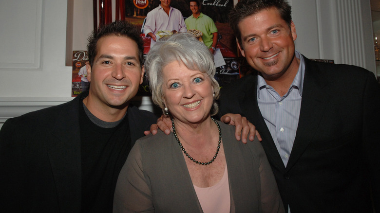 Bobby, Paula and Jamie Deen at event 