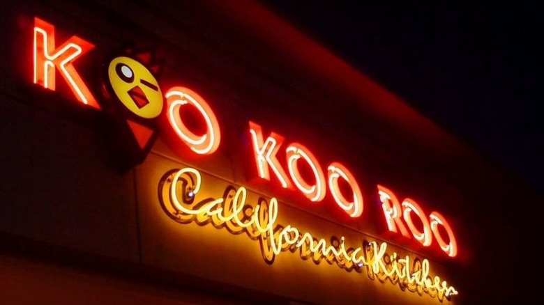 Koo Koo Roo at night 