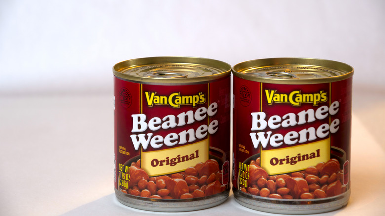 Cans of Beans 'N' Franks