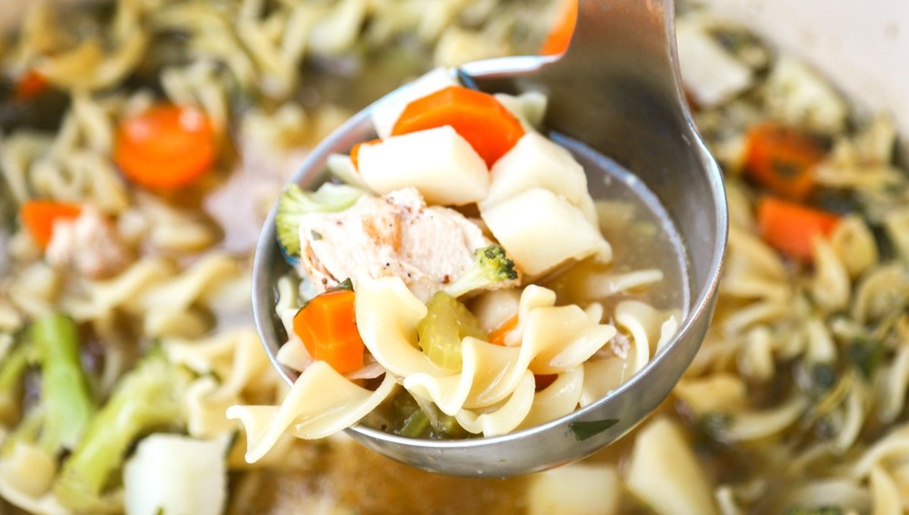 chicken noodle soup veggies